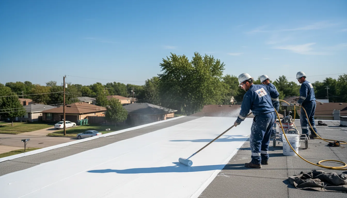 Commercial roof coating in Rockfall, CT near me
